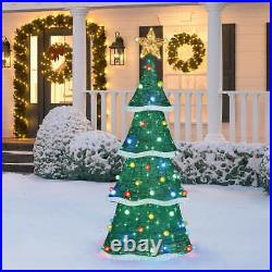 Christmas Tree 6ft (1.8 cm) 220 LED Fully Lit Twinkling Indoor/Outdoor Tree