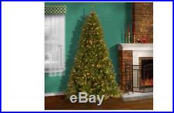 Christmas Tree 7.5 ft Prelit Artificial National Tree Home Office Decoration New