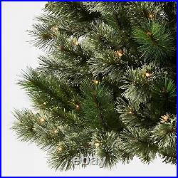 Christmas Tree Artificial Xmas 6FT Pre-Lit Slim Virginia Pine with Clear Light