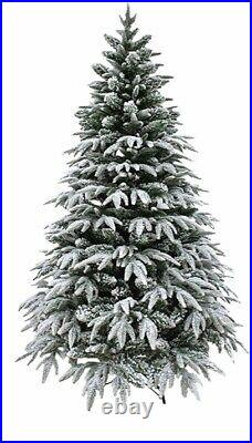 Christmas Tree Artificial with Snow Frosting Mixed Pile Branches 6ft