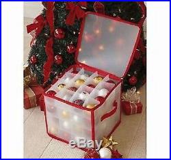 Christmas Tree Bauble Decorations Storage Box Holds up to 64 Baubles NEW