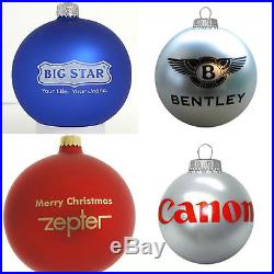 Christmas Tree Baubles with LoGo logo text 30mm 150mm