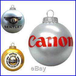Christmas Tree Baubles with LoGo logo text 30mm 150mm
