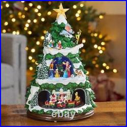 Christmas Tree, Christmas Tabletop Decor with LED Lights, Classic Christmas Songs