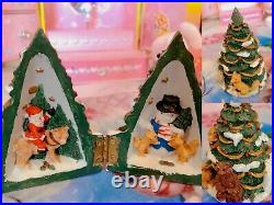 Christmas Tree Decoration Ceramic Santa Table Gift Ornaments Vintage Collectable