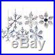 Christmas Tree Decoration Decor Glass Snowflake Ornaments Holiday Xmas Hanging
