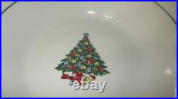 Christmas Tree Dinnerware Set Ironstone service for 4 Holiday Dish Set EUC 12 pc