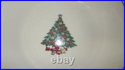 Christmas Tree Dinnerware Set Ironstone service for 4 Holiday Dish Set EUC 12 pc