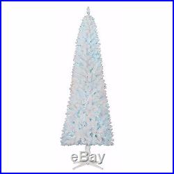 Christmas Tree Holiday Decor Artificial Lights Pine Blue Light Pre-Lit 7' Tall