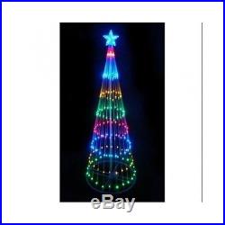 Christmas Tree Lighted Multi Color LED Yard Decoration Xmas Party Garden Decor