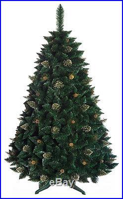 Christmas Tree Luxury Traditional 3 sizes Gold with cones