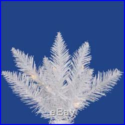 Christmas Tree Unlit 6.5 Spruce Artificial White Holiday Decoration Seasonal