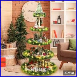 Christmas Tree Village Christmas Bookshelf Display Supplies Ornament Display Tre Christmas Tree Village Christmas Bookshelf Display Supplies Ornament Display Tre
