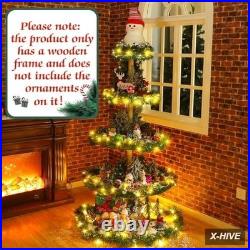Christmas Tree Village Christmas Bookshelf Display Supplies Ornament Display Tre