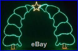Christmas Tree Walkthrough Arch Outdoor LED Lighted Decoration Steel Wireframe