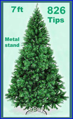 Christmas Tree and Stand 7 Ft Pre-Lit Madison Pine Multi-color Lights NEW