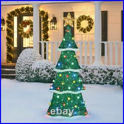 Christmas Tree illuminated 220 LED Fully Lit Twinkling Indoor/Outdoor 6ft 183cm
