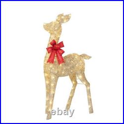 Christmas Twinkling Deer Family PreLit 3-Piece 72 in, 60 in & 40 in LIMITED TIME