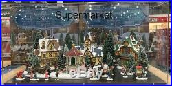 Christmas Village Scene with LED Lights & Music 30 Pieces
