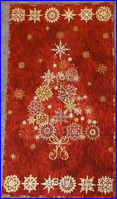 Christmas Wall Hanging, Quilted, Elegant Decorated Wall Hanging, Christmas Tree