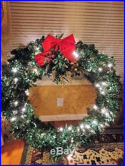 Christmas Wreath 45 in Large 200 Clear Lights