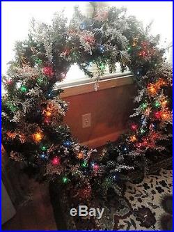 Christmas Wreath 45 in Large Commercial Grade lights Multi Function control