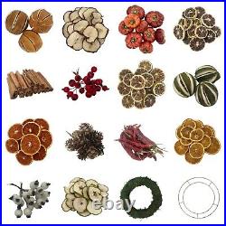 Christmas Wreath Decorations Garland Dried Fruit Artificial Berries Home Decor