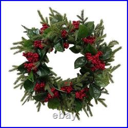 Christmas Wreath Front Door Wreath Winter Wreath for Holiday Indoor Porch