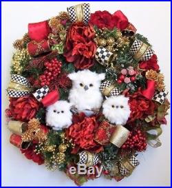 Christmas Wreath, Owl Wreath, Thanksgiving Wreath, Halloween Wreath, Fall Wreath