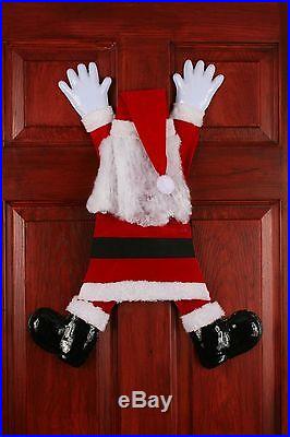 Christmas Wrong Way Crashing Santa Claus Holiday Decor Prop Decoration Funny