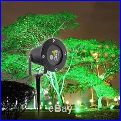 Christmas Xmas Themed Outdoor LED Red/Green Laser Light Projector with Stake