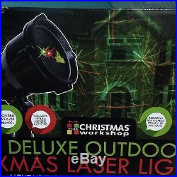 Christmas Xmas Themed Outdoor LED Red/Green Laser Light Projector with Stake