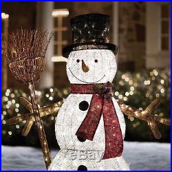 Christmas Yard Decoration 6 ft PVC String Snowman with280 LED Lights Outdoor Decor