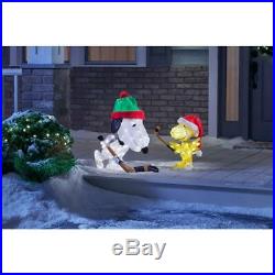 Christmas Yard Decorations Peanuts Pre-Lit 3D Snoopy and Woodstock (2-Pieces)