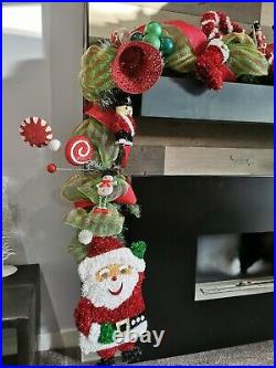 Christmas garland, 9ft outdoor garland over doorway or inside Xmas decoration