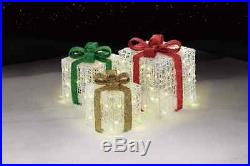 Christmas gift Box Set decoration outdoor color changing LED Light Holiday Lawn