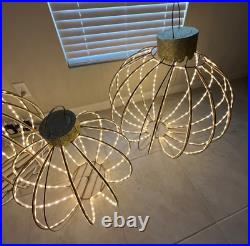 Christmas members mark large 3 piece twinkling ornament outdoor decoration