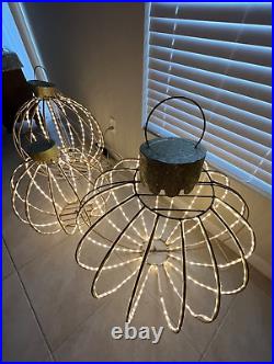 Christmas members mark large 3 piece twinkling ornament outdoor decoration