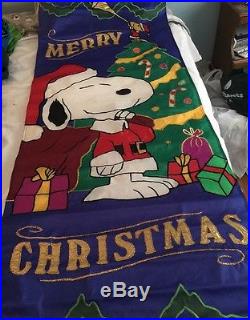 Christmas snoopy door banner New With Tag