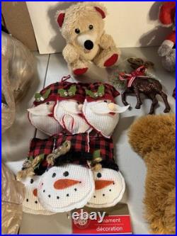 Christmas tree, Christmas ornaments, kids' toys, and related items