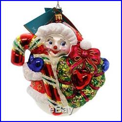 Christopher Radko GET YER LICKS IN Glass Ornament Heart Charity Snowman 1012688