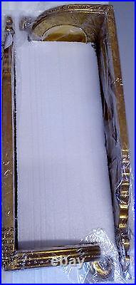 Christopher Radko HOLY NIGHT Christmas Stocking Mirrored Candle Holder Set of 2