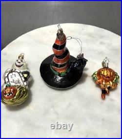 Christopher Radko Hatty Batty Fright Dlight Jack Pumpkin Halloween Ornament RARE