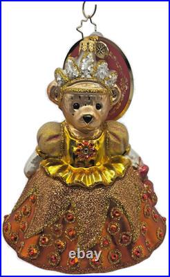 Christopher Radko Muffy Millennium Memory Gold Bear Christmas Ornament 1022544