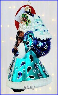 Christopher Radko NEW Fancy Fiddler Santa 1021123 Christmas Ornament