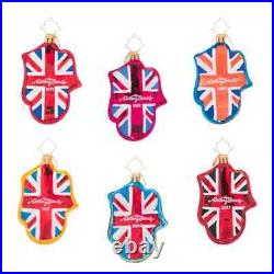 Christopher Radko NEW ROLLING STONES 60 LICKS LITTLE GEMS 6 Ornament Set