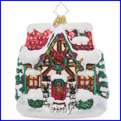 Christopher Radko NEW THE COZIEST COTTAGE Christmas Ornament 1021349