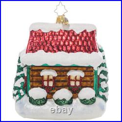 Christopher Radko NEW THE COZIEST COTTAGE Christmas Ornament 1021349