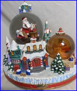Christopher Radko North Pole Workshop Snowglobe Musical Blowing Snow w Box