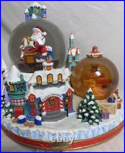 Christopher Radko North Pole Workshop Snowglobe Musical Blowing Snow w Box